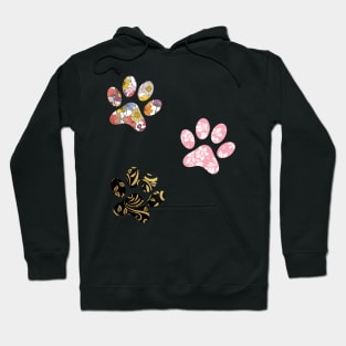 Floral Paw Trio Hoodie